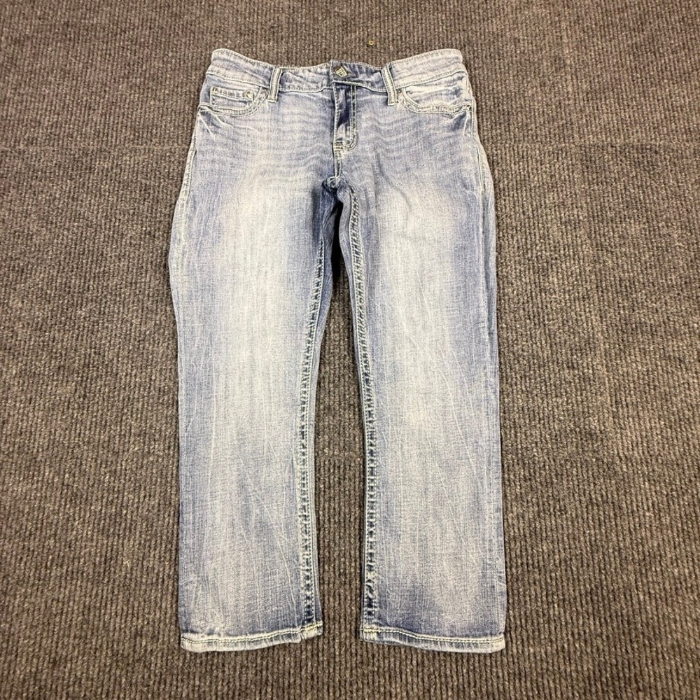 Daytrip Virgo Womens Size 29 Light Wash Crop Denim Jeans DBK1509 Stretch